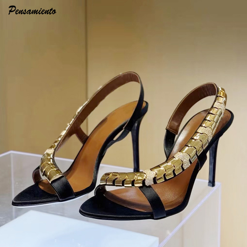 Women Shoes Formal - Sandálias Gladiadoras Femininas de Luxo com