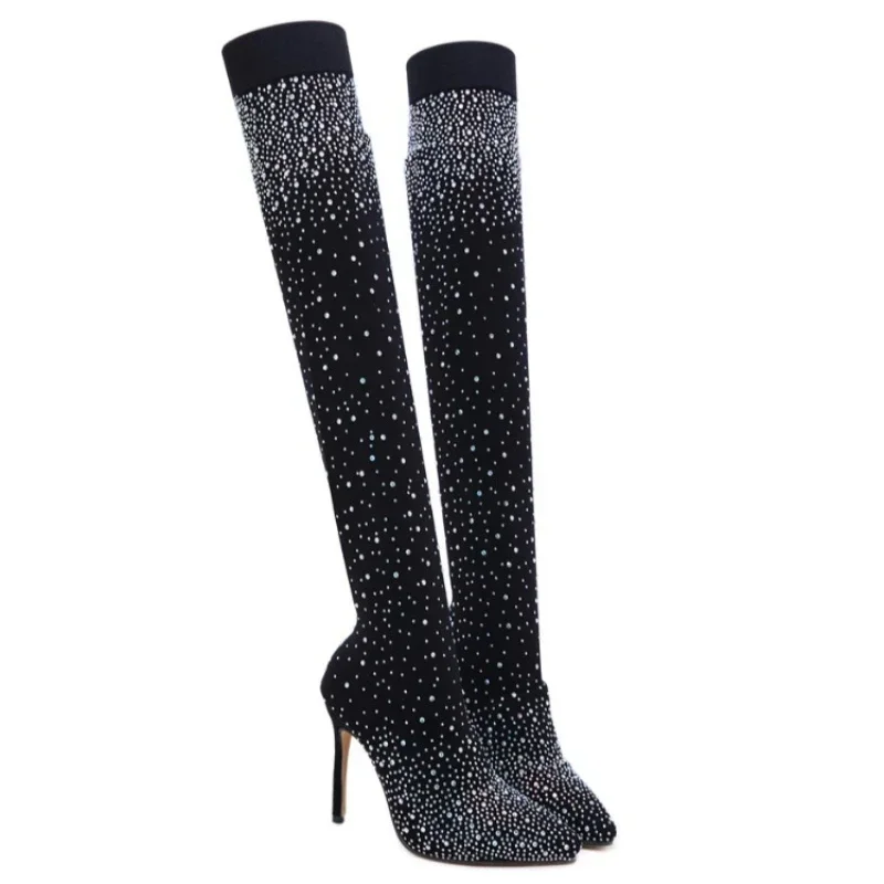 Sock Boot Women - Sexy sobre o joelho botas para