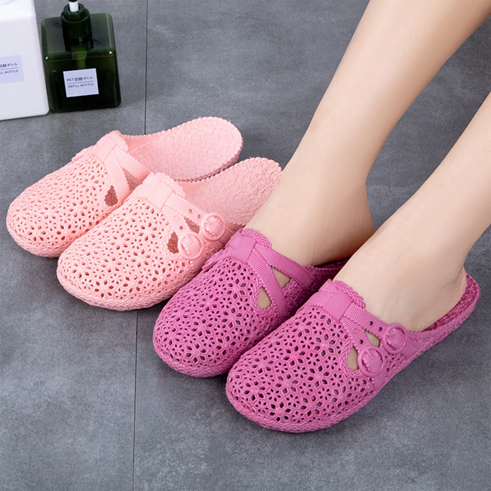 Women'S Shoes Everyday - Wrap-toe chinelos respiráveis verão ao ar