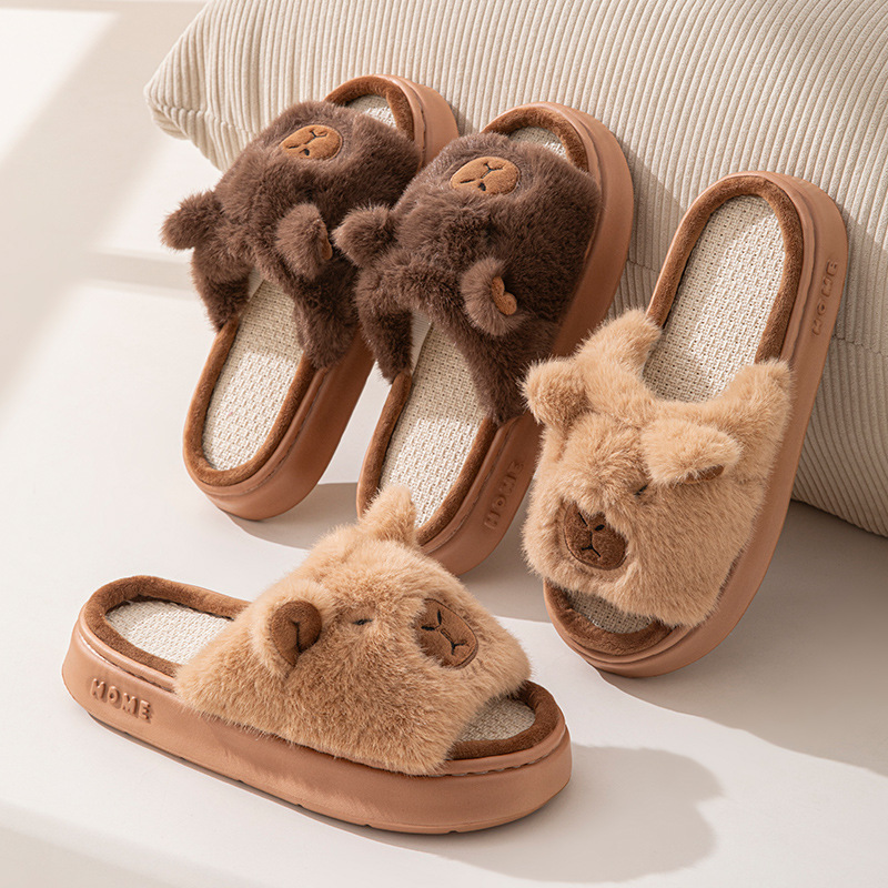 Women'S Shoes Everyday - Chinelos Femininos de Cânhamo com Estampa