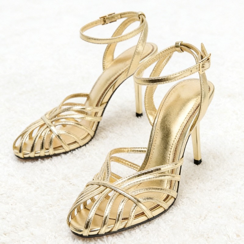 Women Shoes Formal - Sexy ouro oco banda estreita sandália