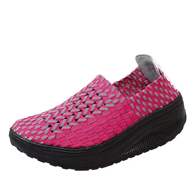 Women'S Shoes Hands Free - Mulher mão tecido cunhas sapatos casuais
