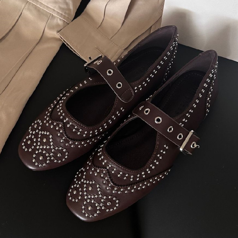 Retro rebite fivela design apa - Women Shoes Elegant avaliação e preço