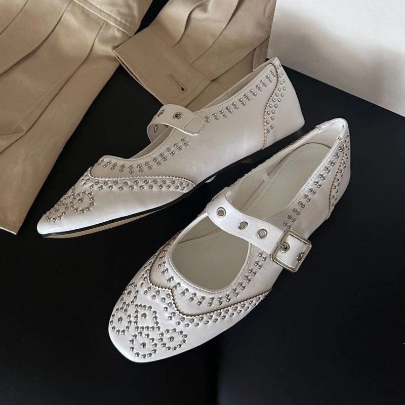 Retro rebite fivela design apa - Women Shoes Elegant avaliação e preço