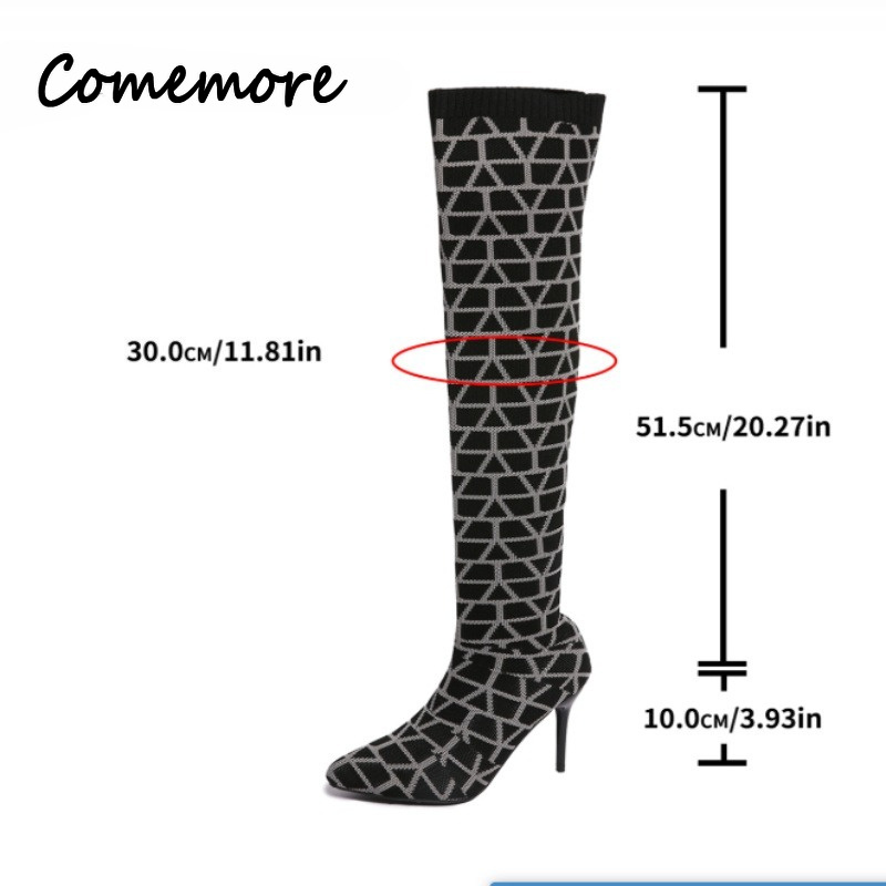 Comemore feminino 2026 primave - Sock Boot Women avaliação e preço