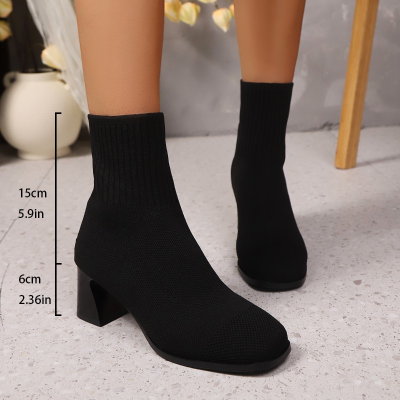 Botas de tornozelo femininas d - Sock Boot Women avaliação e preço