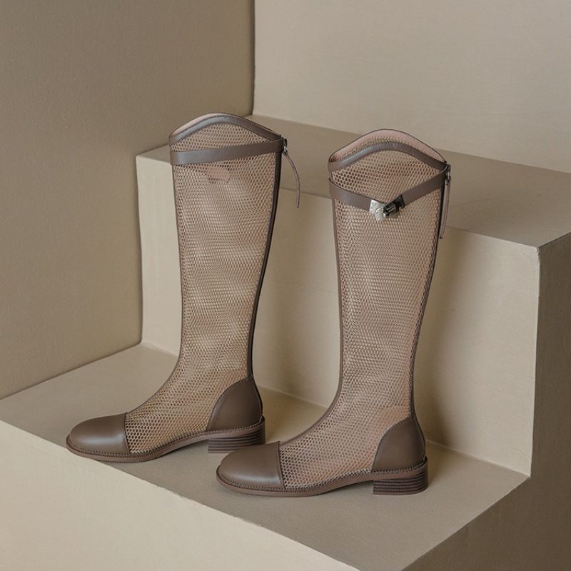 Feminino verão joelho-alta mal - Knee High Boots Women avaliação e preço