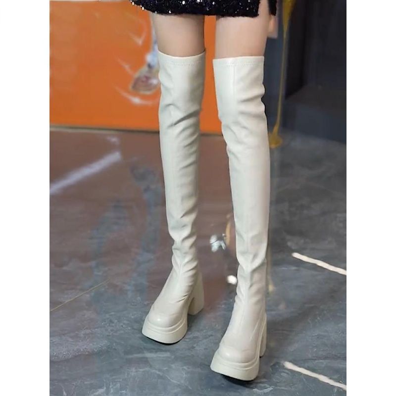Botas longas de salto alto com - Sock Boot Women avaliação e preço