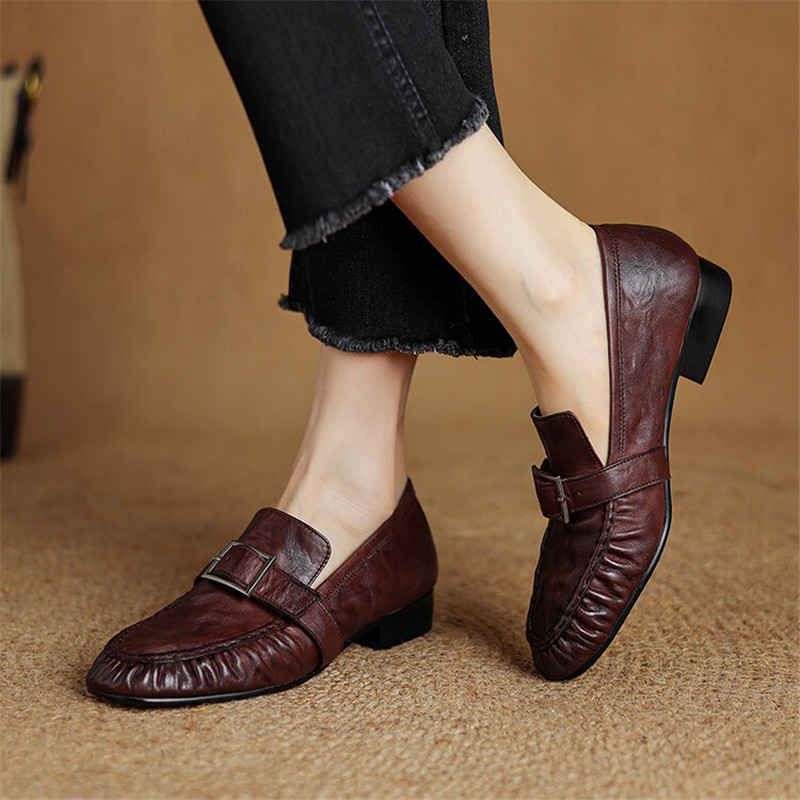 Mocassins de couro genuíno par - Women'S Shoes Everyday avaliação e preço