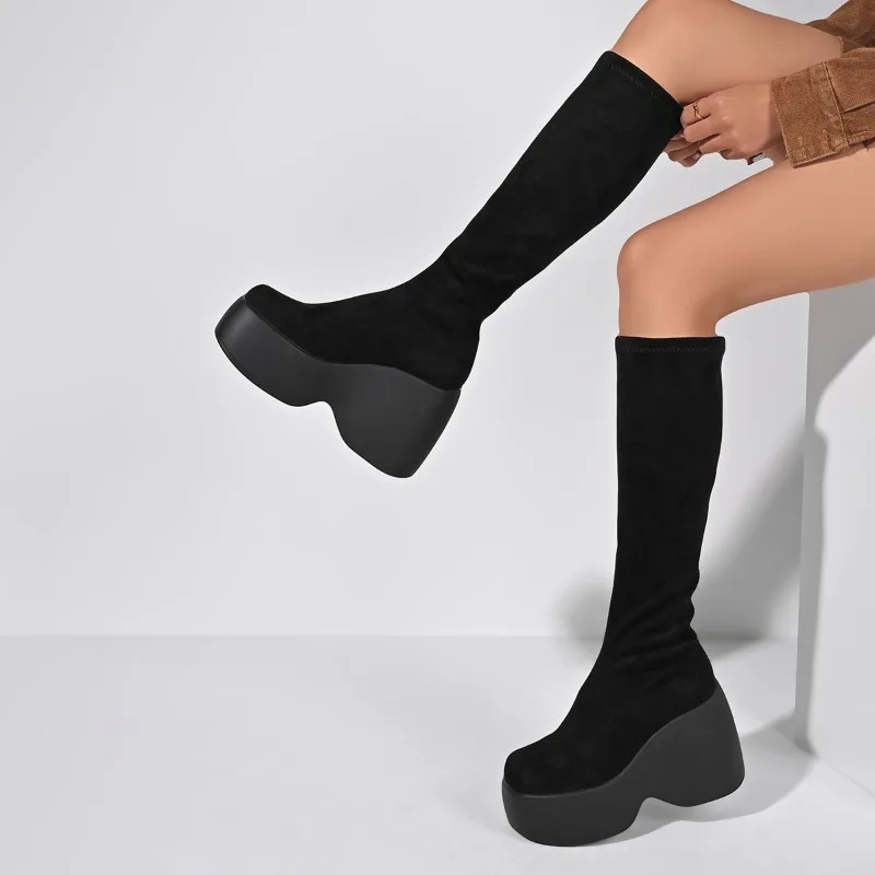 Inverno novo magro plus size m - Sock Boot Women avaliação e preço