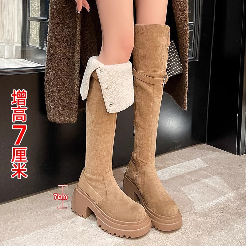 Joelho sobre botas 2025 retro  - Sock Boot Women avaliação e preço