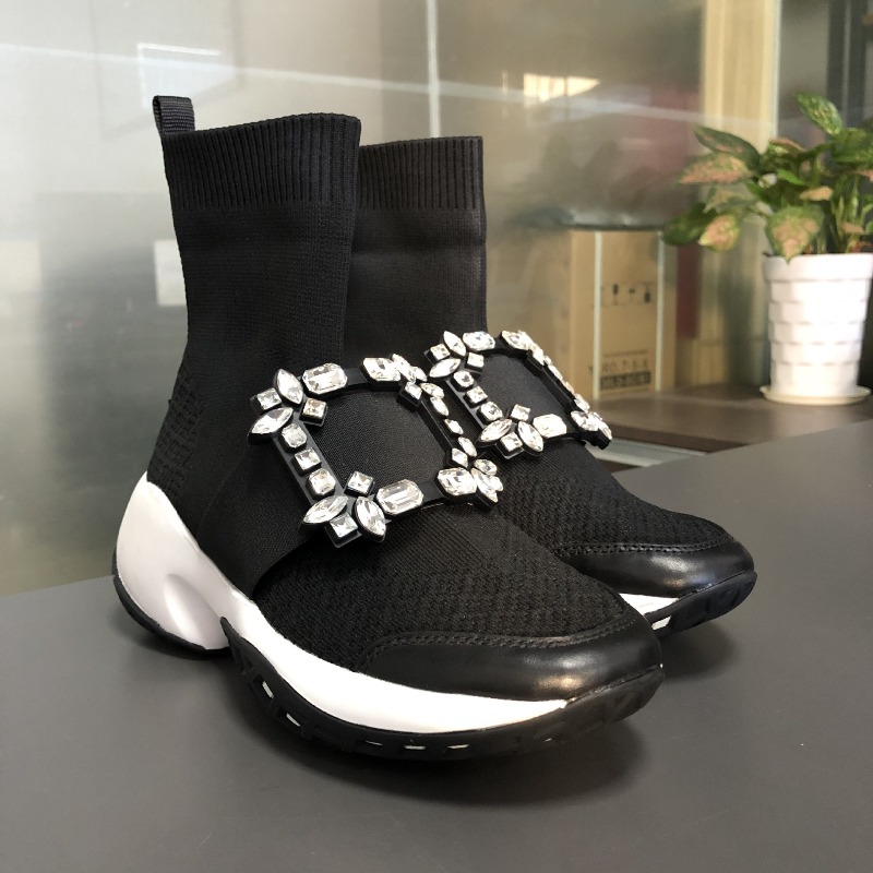 Tênis Chunky de Luxo com Stras - Sock Boot Women avaliação e preço
