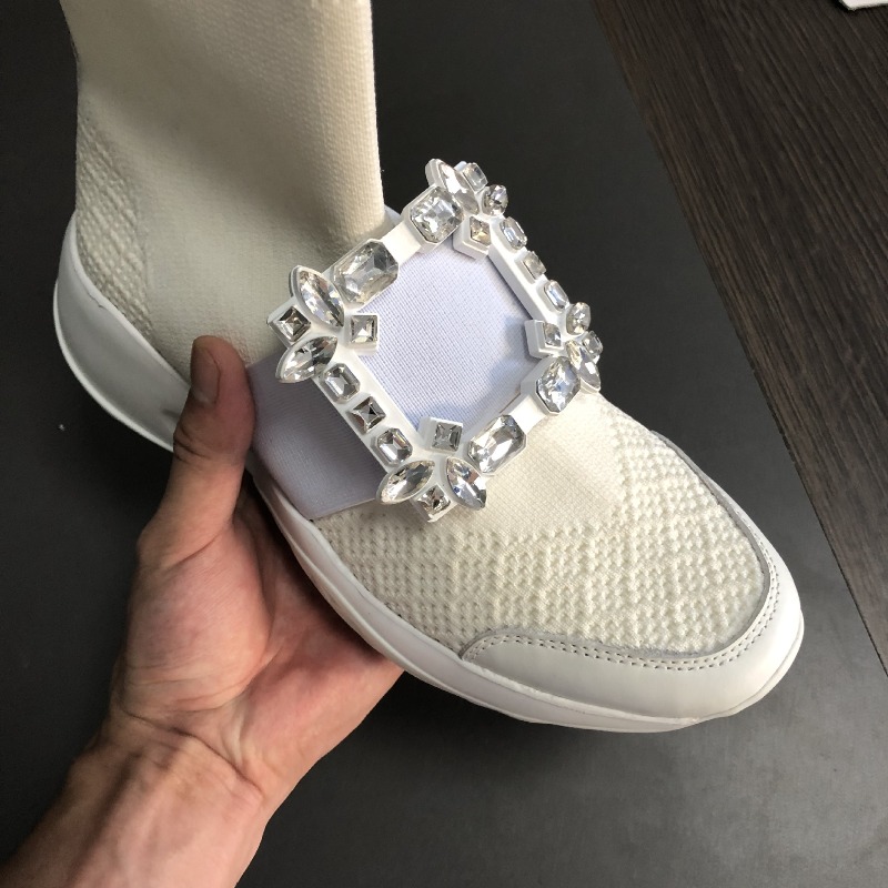 Tênis Chunky de Luxo com Stras - Sock Boot Women avaliação e preço