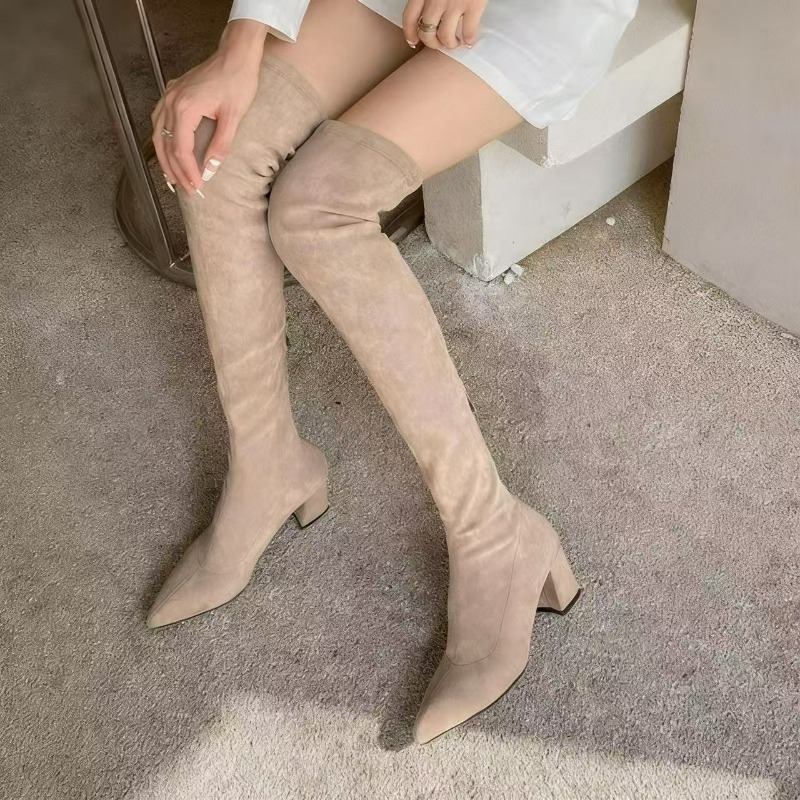 Botas femininas sexy dedo do p - Sock Boot Women avaliação e preço